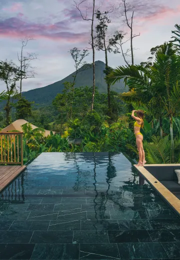 Arenal Volcano view from Nayara Tented camp