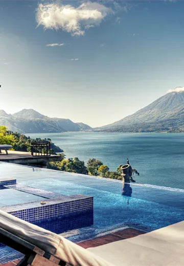 Lake Atitlan view from terrace
