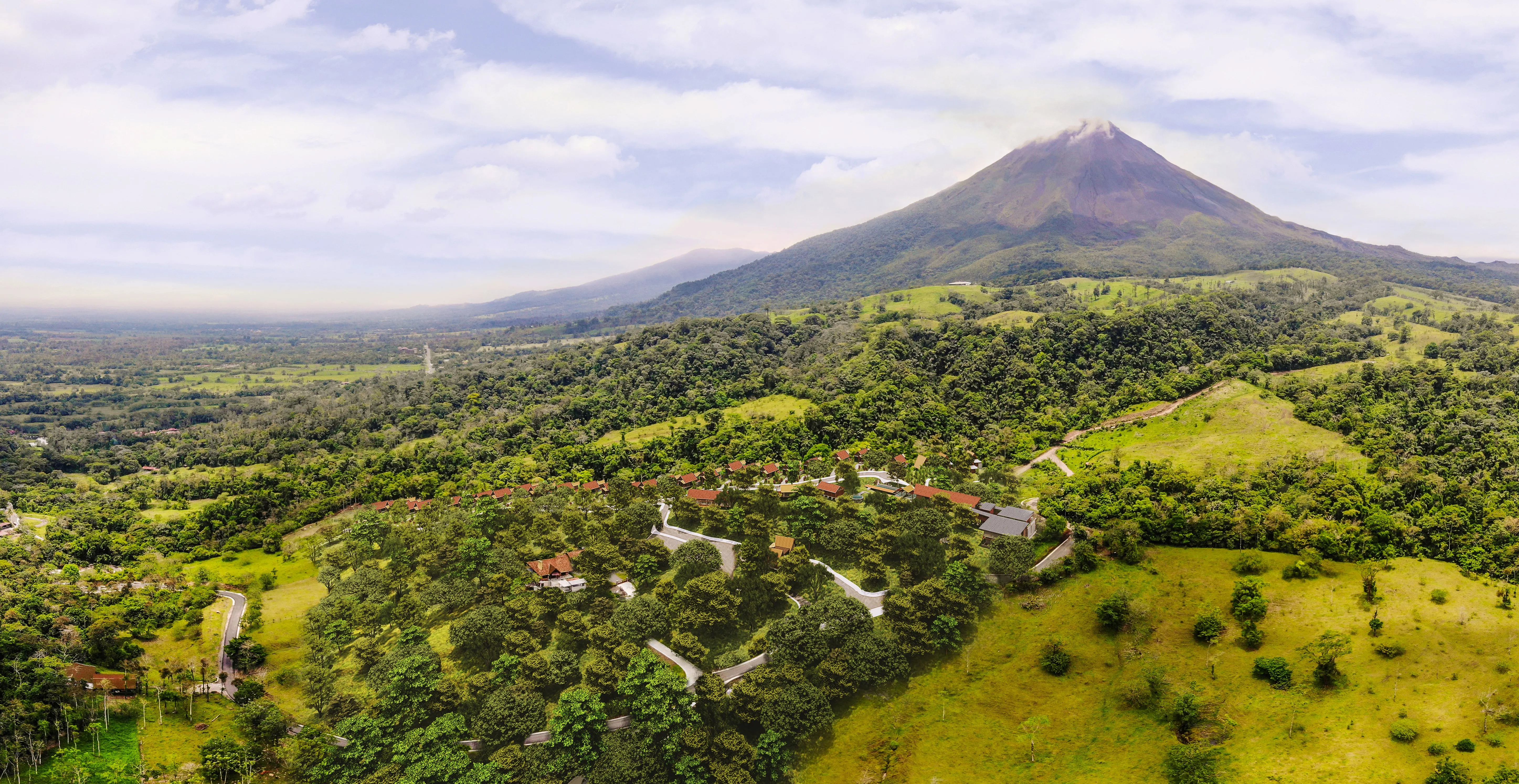 Panoramic View of Amore Arenal